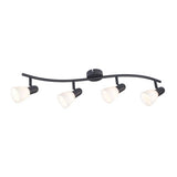 Spot Soma, negru mat, 4xE14, L.70cm, IP20, Rabalux, 73094