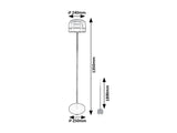 Lampadar Xelira, negru, LED 20W, 1050lm, 3000, 4000, 6000K, H.135cm, IP20, Rabalux, 74038