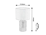 Veioza Glovy, gri, 1xE14, H.34cm, IP20, Rabalux, 74045