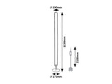 Lampadar Barto,Led 19w,negru mat,Rabalux,74051