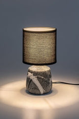 Veioza Nalisa, marmura, 1xE14, H.24cm, IP20, Rabalux, 74066
