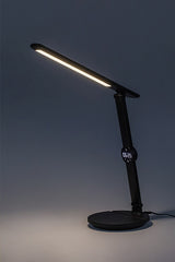 Veioza Isak, negru, LED, 9W, 570 lumeni, 3000K-4000K-6500K, H.38 cm, Rabalux 74198