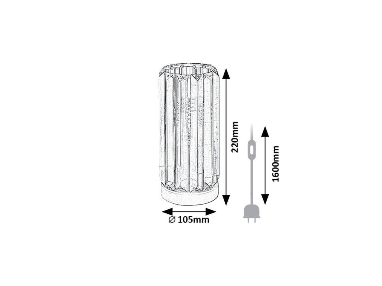 Veioza Veness, negru mat,1xE27, Rabalux, 74206