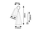 Lampa de birou Rabal, negru, 1 x E14, IP20, Rabalux, 74225