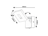 Aplica baie Blas, crom, reglabila, LED, 5W, 530 lumeni, 4000K, IP44, 75018