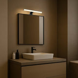 Aplica baie LED Loric, negru, 6W, 375lm, 4000K, L.30cm, IP44, Rabalux, 75024