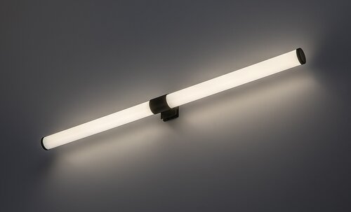 Aplica baie LED Zain, negru, 8W, 800lm, 4000K, L.60cm, IP44, Rabalux,