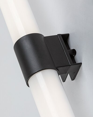 Aplica baie LED Zain, negru, 8W, 800lm, 4000K, L.60cm, IP44, Rabalux,
