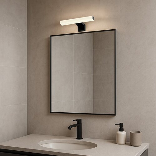Lampa baie LED Oliro, negru, 4W, 350lm, 4000K, L.20cm, IP44, Rabalux, 75050