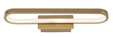 Aplica baie LED Odran, auriu, 15W, 1200lm, 4000K, L.40cm, IP44, Rabalux, 75055