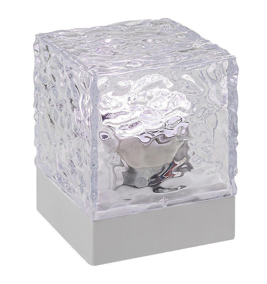 Veioza copii pe baterii cu telecomanda Cubiko, alb, LED 1W, RGB, Rabalux, 76022