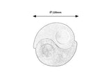 Veioza Soluna, portocaliu/alb, D.12cm, IP20, Rabalux, 76035