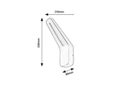 Aplica LED exterior Ognon, antracit, 8W, 500lm, 3000K, IP54, Rabalux, 77051