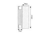 Aplica exterior Cernon, negru, 2 x GU10, IP44, Rabalux, 77055