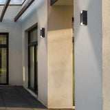 Aplica exterior Cernon, negru, 2 x GU10, IP44, Rabalux, 77055