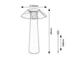 Veioza LED exterior Assen, negru, 5W, 40lm, 3000K, IP44, Rabalux, 77062