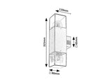 Aplica exterior Loanda, negru, 2 x E27, IP44, Rabalux, 77081