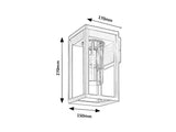 Aplica exterior Zernest , negru, 1 x E27, IP54, Rabalux, 77085