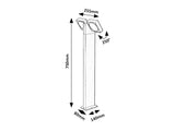 Stalp LED exterior LED Telde, antracit, 14W, 900lm, 3000K, H.75, IP54, Rabalux, 77102