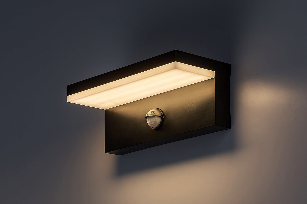 Aplica LED exterior Zaragoza, negru, 9W, 800lm, 2700K, 4000K, 6500K, IP54, Rabalux, 77115