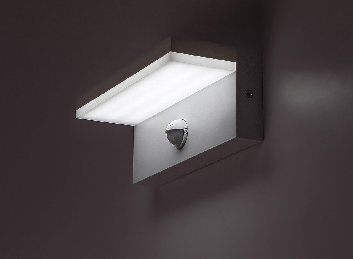 Aplica LED exterior Zaragoza, alb, 9W, 850lm, 2700K, 4000K, 6500K, IP54, Rabalux, 77116