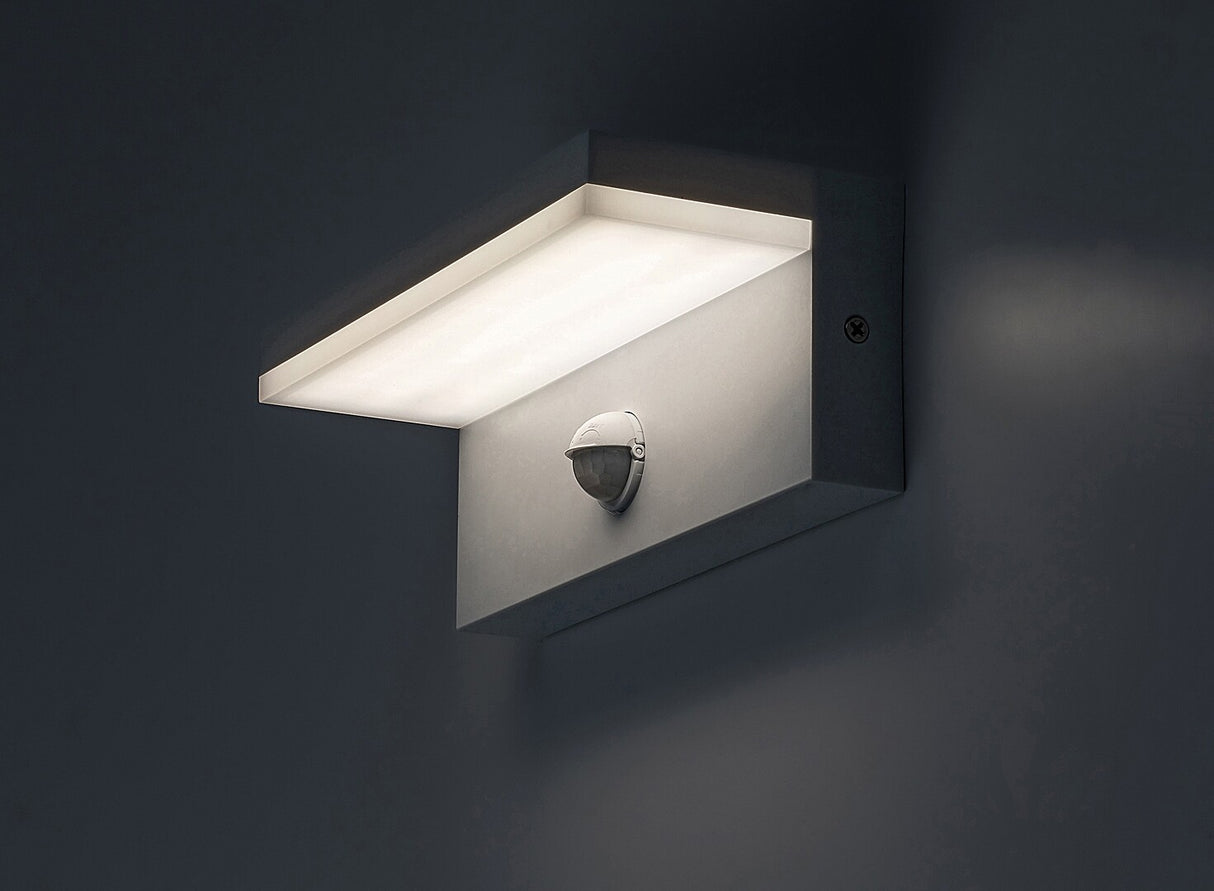 Aplica LED exterior Zaragoza, alb, 9W, 850lm, 2700K, 4000K, 6500K, IP54, Rabalux, 77116