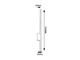 Aplica LED exterior Kelebia, negru, 12W, 1000lm, 3000K, IP44, Rabalux, 77125