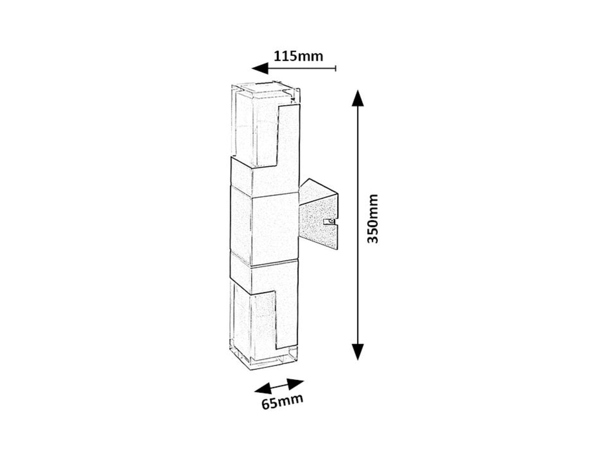 Aplica LED exterior Darvas, negru, 12W, 830lm, 2700K, 4000K, 6000K, IP54, Rabalux, 77127