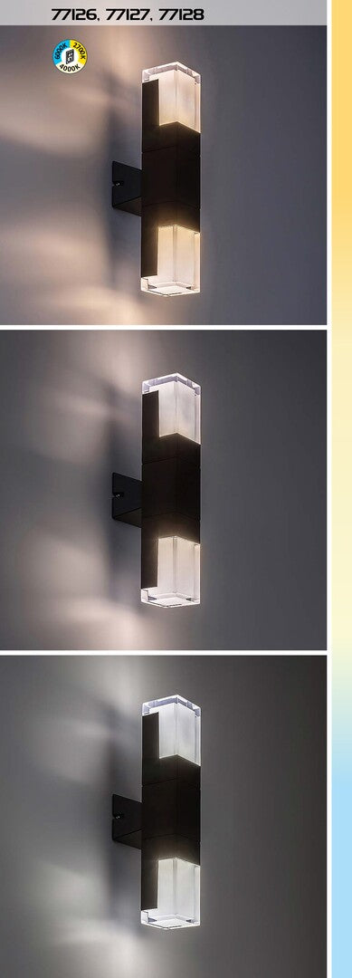 Stalp exterior LED Darvas, negru, 7W, 450lm, 2700K,4000K,6000K, H.60, IP54, Rabalux, 77128