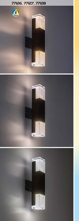 Stalp exterior LED Darvas, negru, 7W, 450lm, 2700K,4000K,6000K, H.60, IP54, Rabalux, 77128