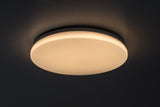Plafoniera LED exterior Lowar, cu senzor miscare , alb, 24W, 1450lm, 3000K, D.35cm, IP44, Rabalux, 77139