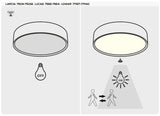 Plafoniera LED exterior Lowar, cu senzor miscare , alb, 24W, 1450lm, 3000K, D.35cm, IP44, Rabalux, 77139