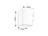 Aplica LED exterior Urfa, alb, 9W, 900lm, 2700K, 4000K, 6500K, IP65, Rabalux, 77163