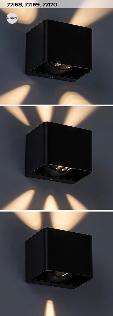 Aplica LED exterior Hallstatt, gri, 10W, 360lm, 3000K, IP54, Rabalux, 77170
