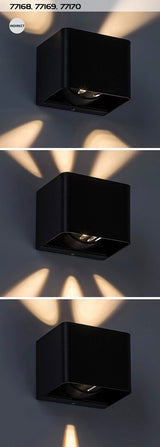 Aplica LED exterior Hallstatt, gri, 10W, 360lm, 3000K, IP54, Rabalux, 77170