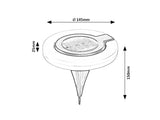 Lampa LED exterior solara Bokod, negru, 0,05W, IP44, Rabalux, 77187