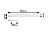 Corp led Bareg, alb, LED 12W, 1200lm, 3000K/4000K, IP20, Rabalux, 78009