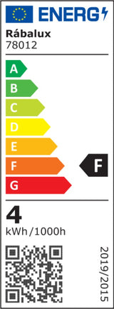 Corp led Bareg, negru, LED 4W, 350lm, 3000/4000K, IP20, Rabalux, 78012