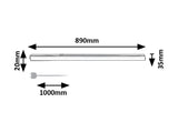 Corp led Bareg, negru, LED 12W, 1050lm, 3000K/4000K, IP20, Rabalux, 78014