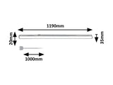Corp led Bareg, negru, LED 16W, 1400lm, 3000/4000K, IP20, Rabalux, 78015