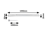 Corp led Bareg, negru, LED 20W, 1750lm, 3000/4000K, IP20, Rabalux, 78016