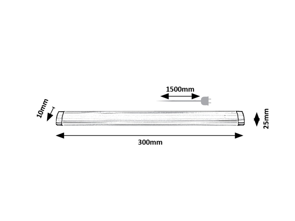 Corp led Lendva, argintiu, LED 3W, 220lm, 4000K, IP20, Rabalux, 78036