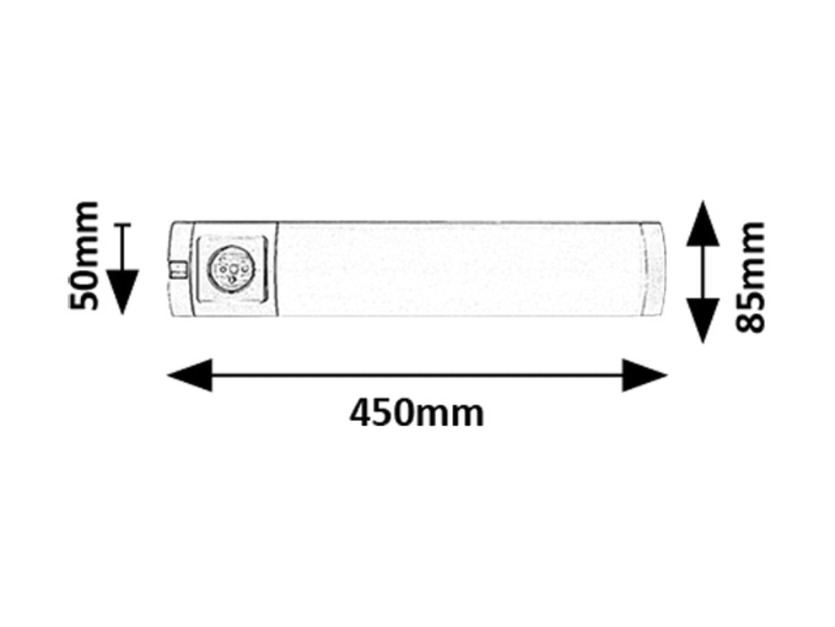 Corp led Soft 2E, argintiu, LED 5W, 260lm, 4000K, IP20, Rabalux, 78038