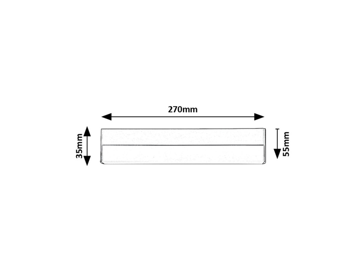 Corp led Band2, alb, LED 7W, 550lm, 4000K, IP20, Rabalux, 78046