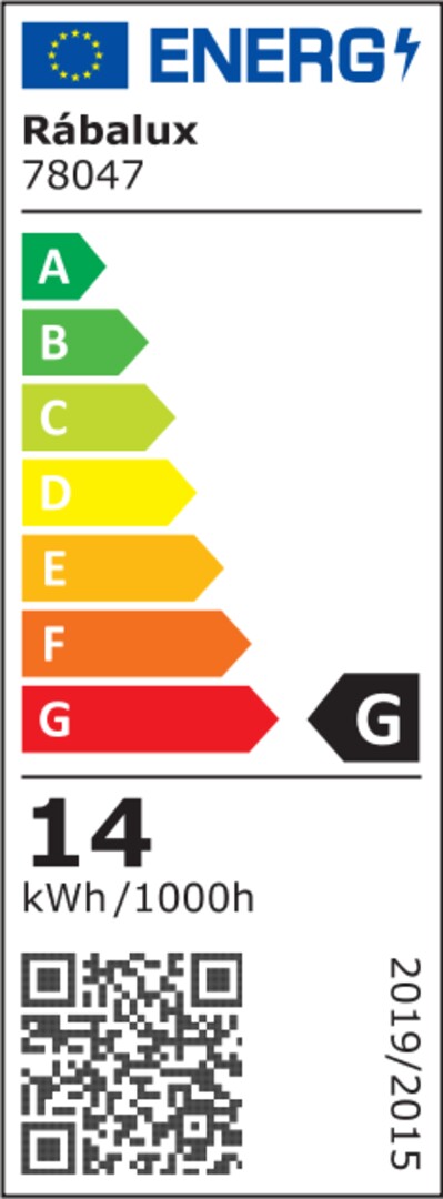 Corp led Band2, negru, LED 14W, 1050lm, 4000K, IP20, Rabalux, 78047