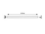 Corp led Band2, alb, LED 24W, 1950lm, 4000K, IP20, Rabalux, 78052