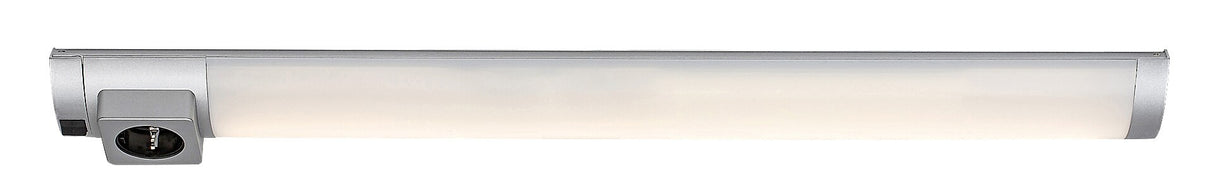 Corp led cu priza Soft 2, argintiu, LED 5W, 260lm, 4000K, L.45cm, Rabalux, 78055