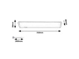 Corp led cu intrerupator Easylight 2, alb, LED 5W, 390lm, 4000K, L.35cm, Rabalux, 78057