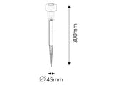 Lampa LED exterior solara Solar 1, negru, 0,1W, IP44, Rabalux, 8365