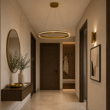 Lustra Valdis, auriu mat, LED CCT, 38W, 3000K-4000K, 2030 lumeni, D.59 cm, Smarter 01-3775